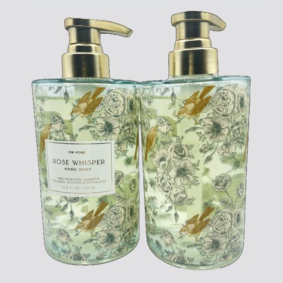NEW DW Home Rose Whisper Glass Bottle Hand Soap - 16 fl oz - Picture 4 of 5